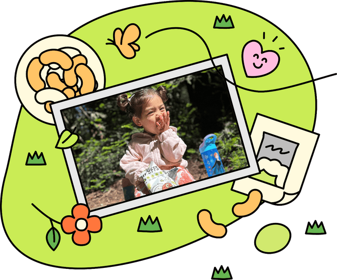 Caulipuffs with foods