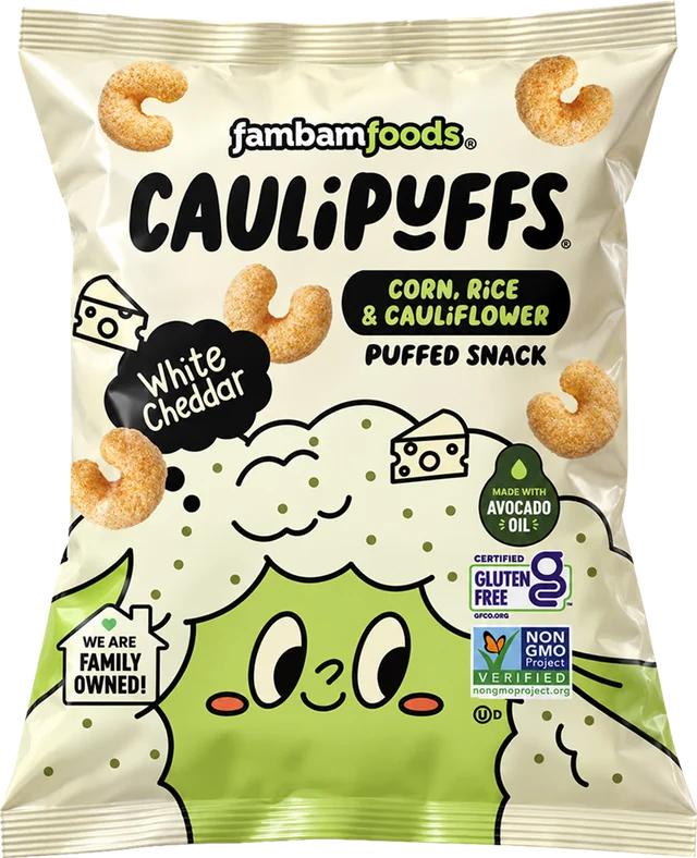 Bag of CauliPuffs White Cheddar